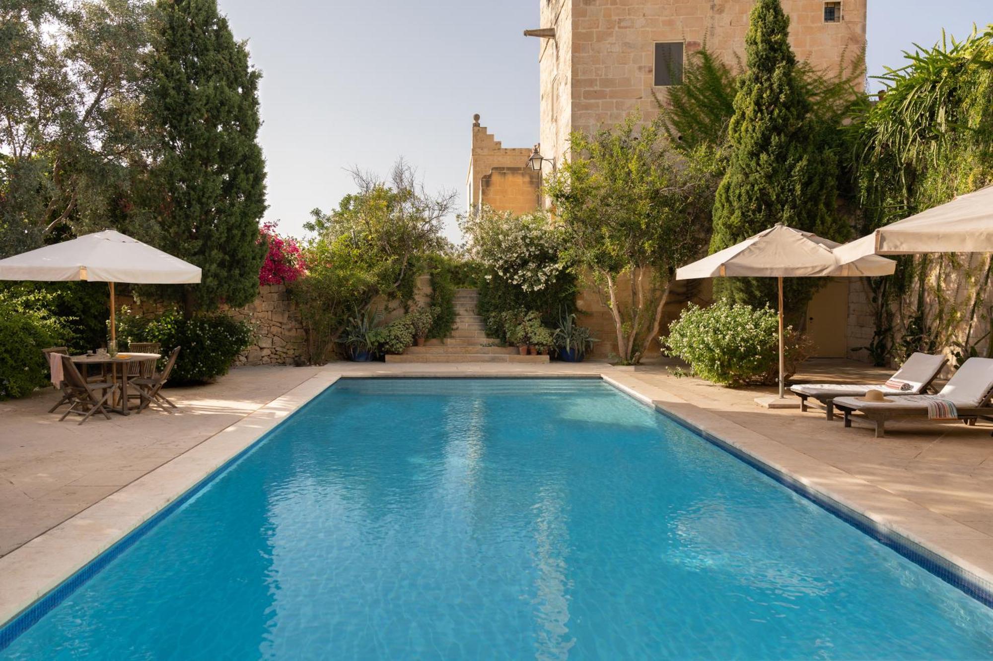 Casa San Rocco - Luxurious Grand 18Th C. Palace With Gardens & Pool Hal Ghaxiak Esterno foto